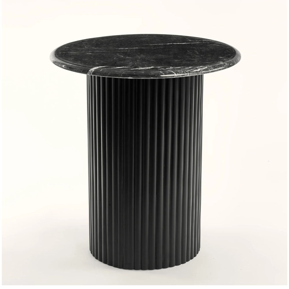 Table Set Black Marble Top