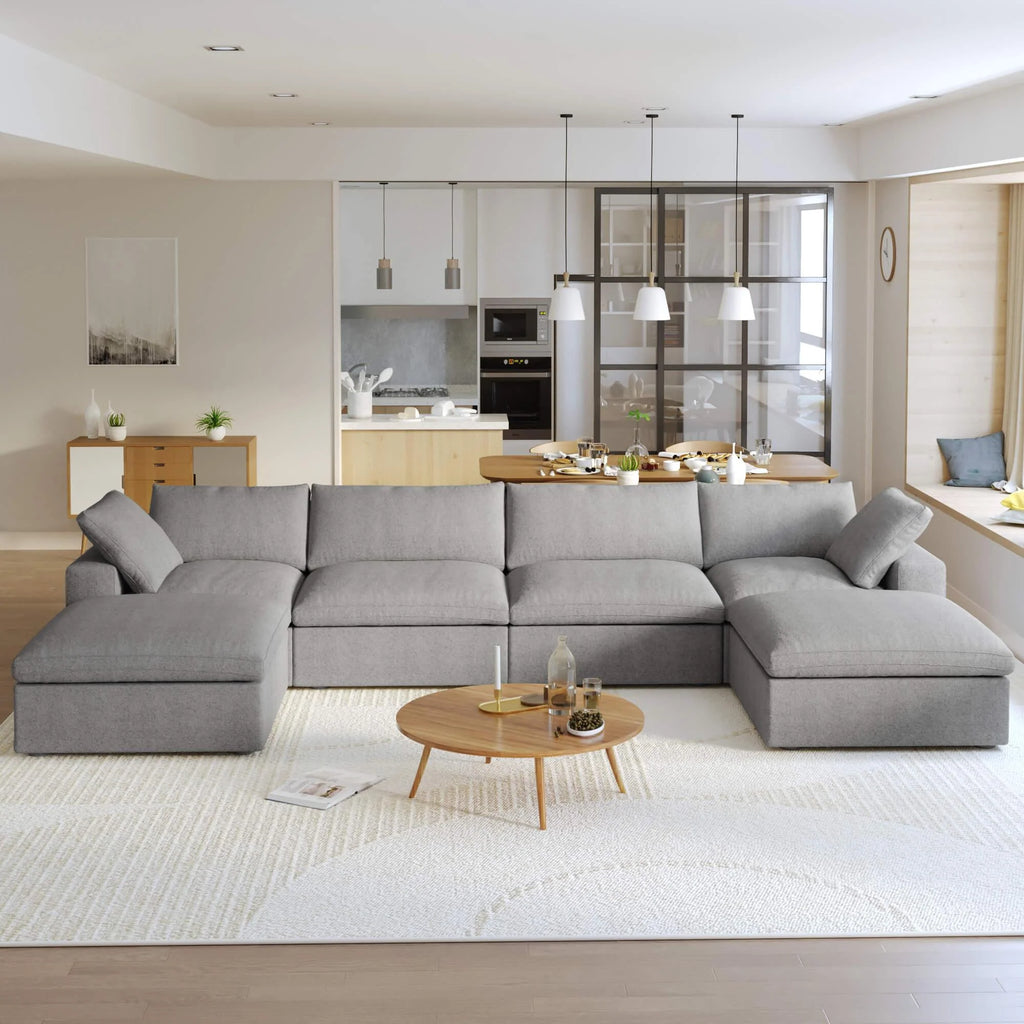 Sofa 4-Seater 160.6" W x 80.3" D x 23.23" H