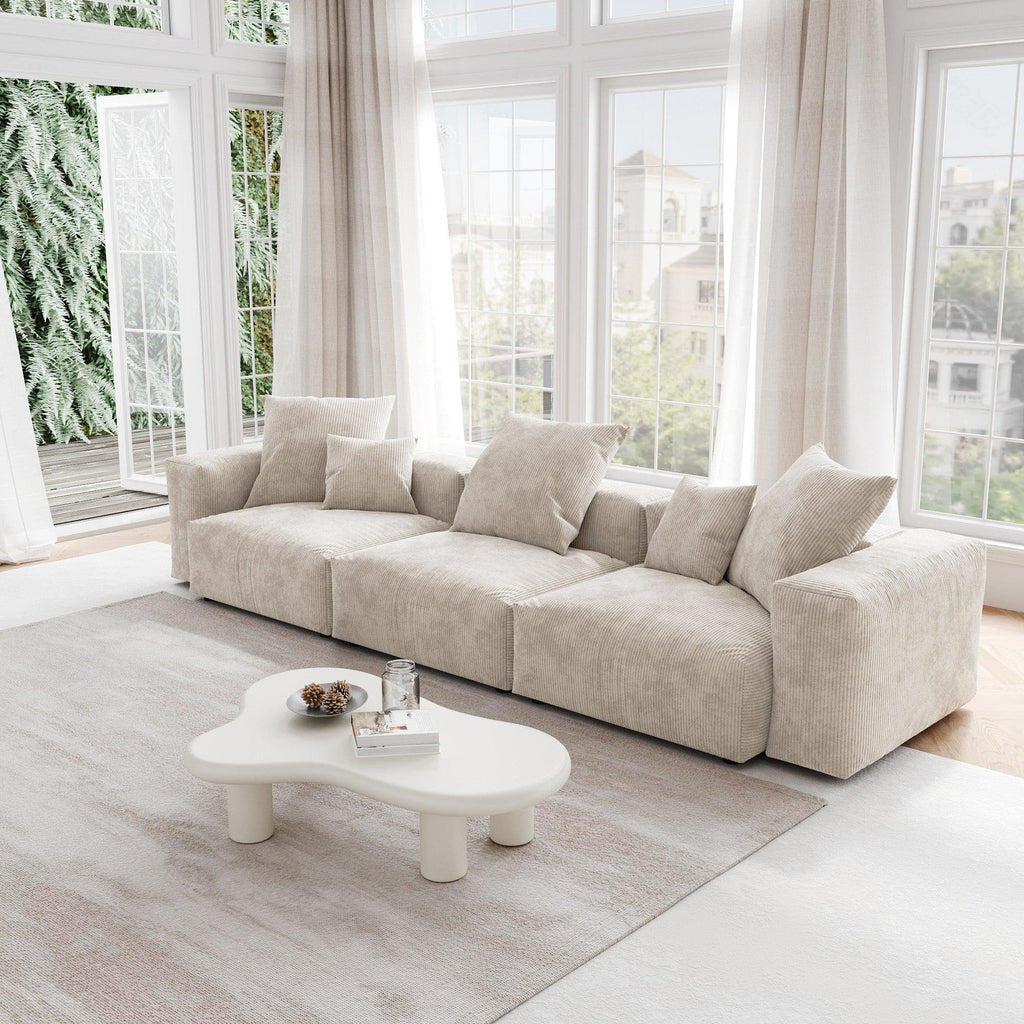 Sofa 3-seats 141.73" W x 39.37" D x 23.62" H