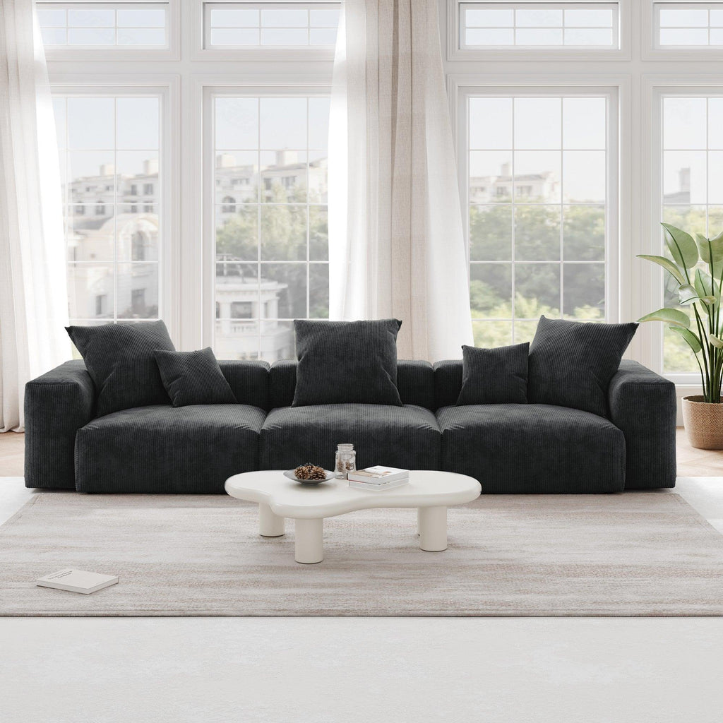 Sofa 3-seats 141.73" W x 39.37" D x 23.62" H
