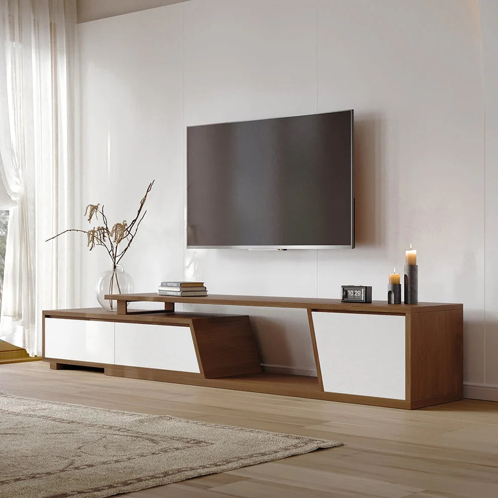 TV unit MDF wood 180 cm W x 40 cm D x 40 cm H