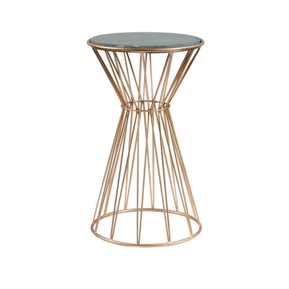 Side Table Mali Brass H60 cm × W35 cm × D35 cm