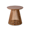 Side Table Slatted W15.75 in × D15.75 in × H23.6