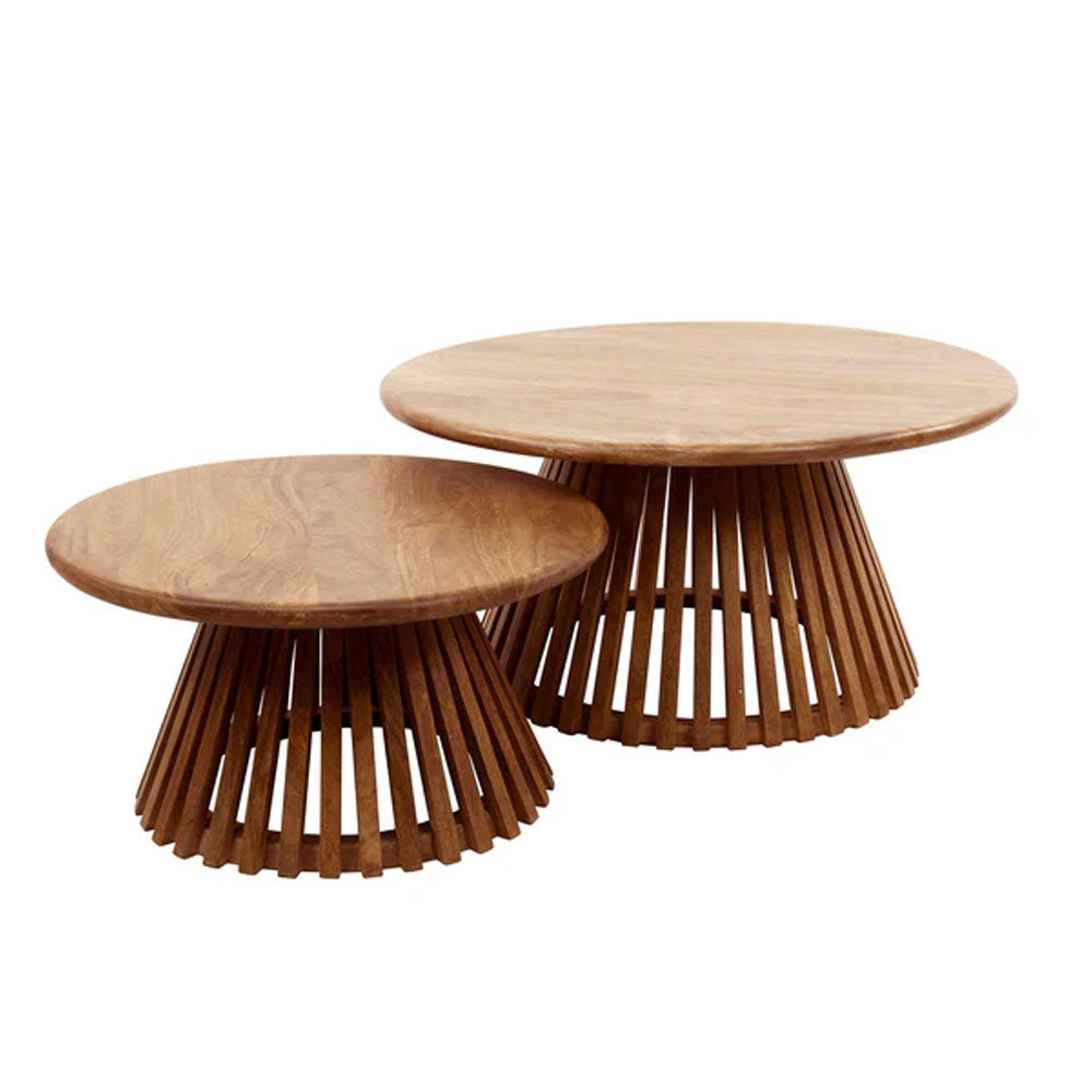 Table set Round dark walnut