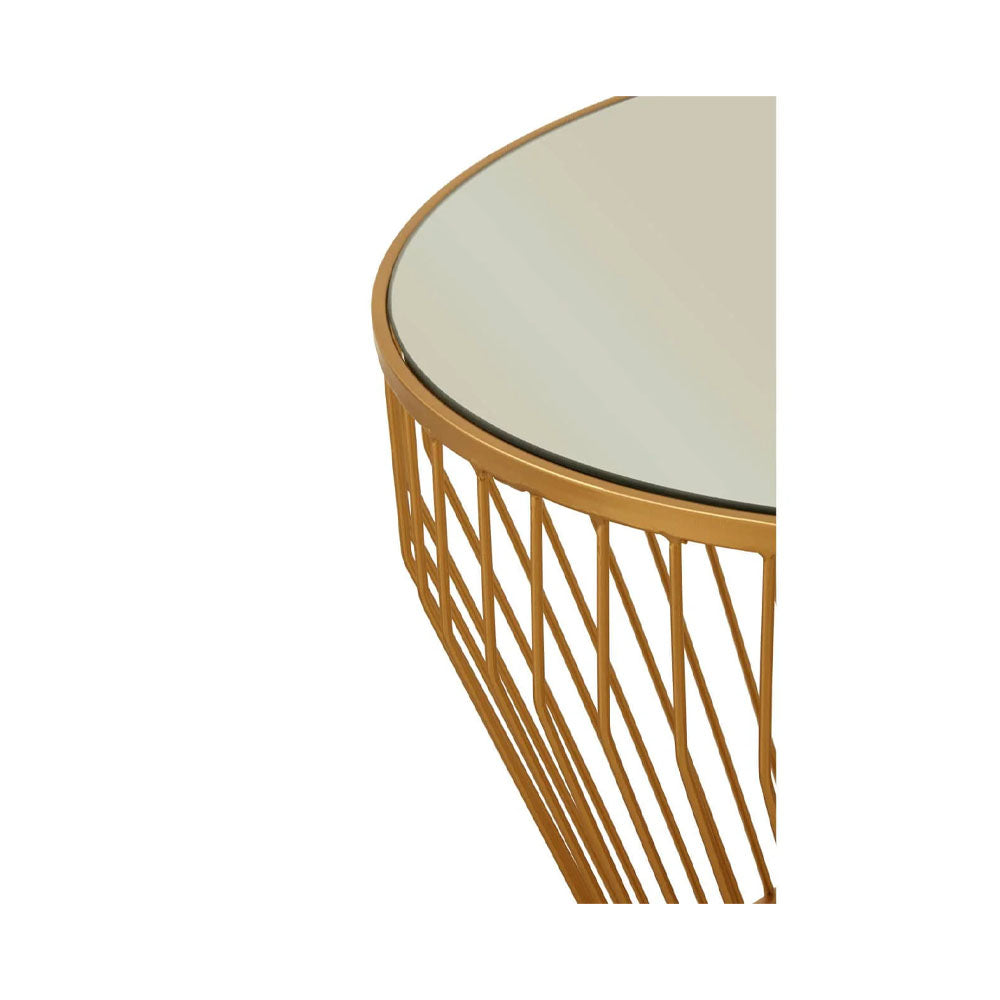 Side Table Tapered Design H40 × W55 × D55 cm