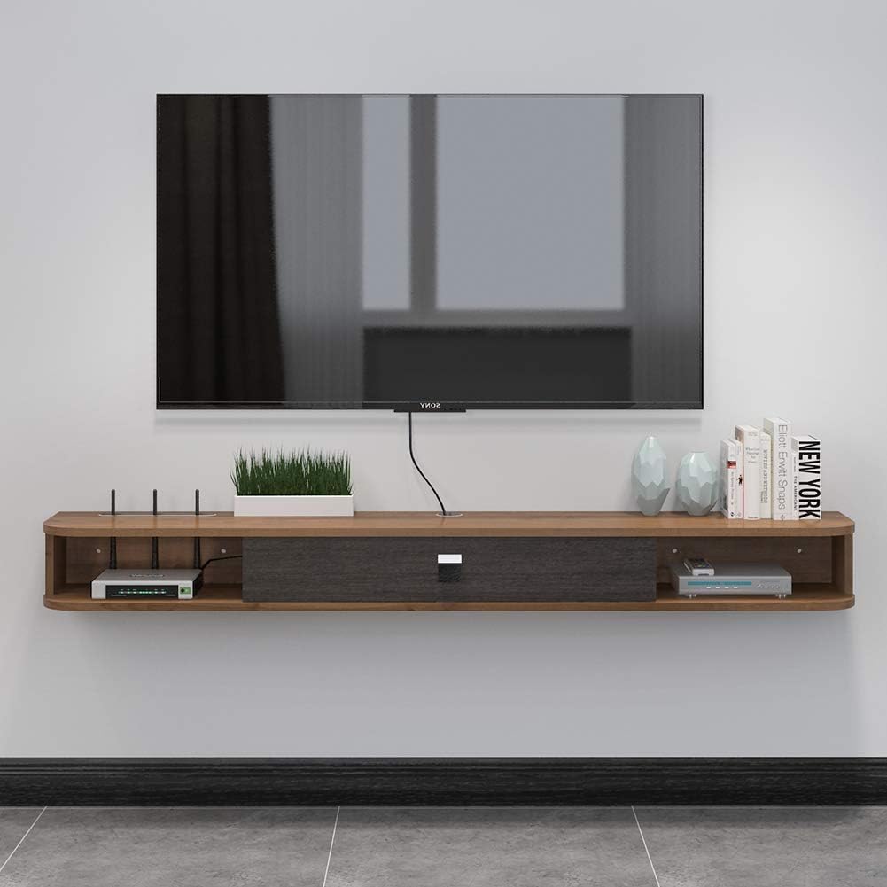 TV unit 140 cm W x 23.5 cm D x 16.5 cm H