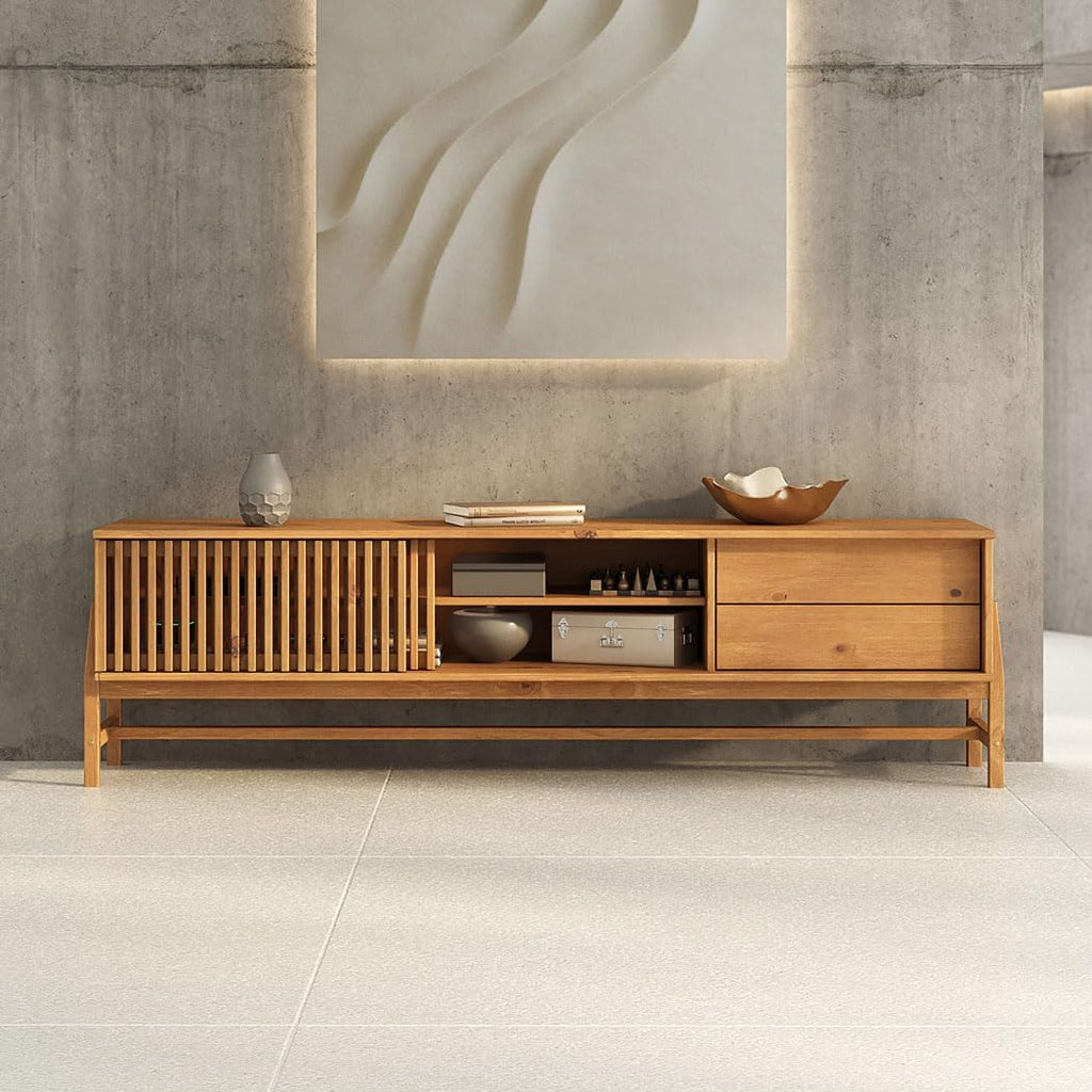 TV unit 185 cm W x 40 cm D x 52 cm H