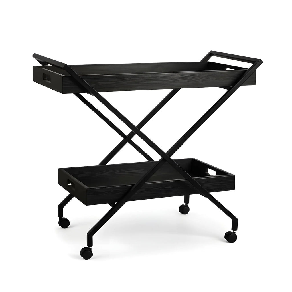table on wheels 80 cm H x 91 cm W x 50 cm D