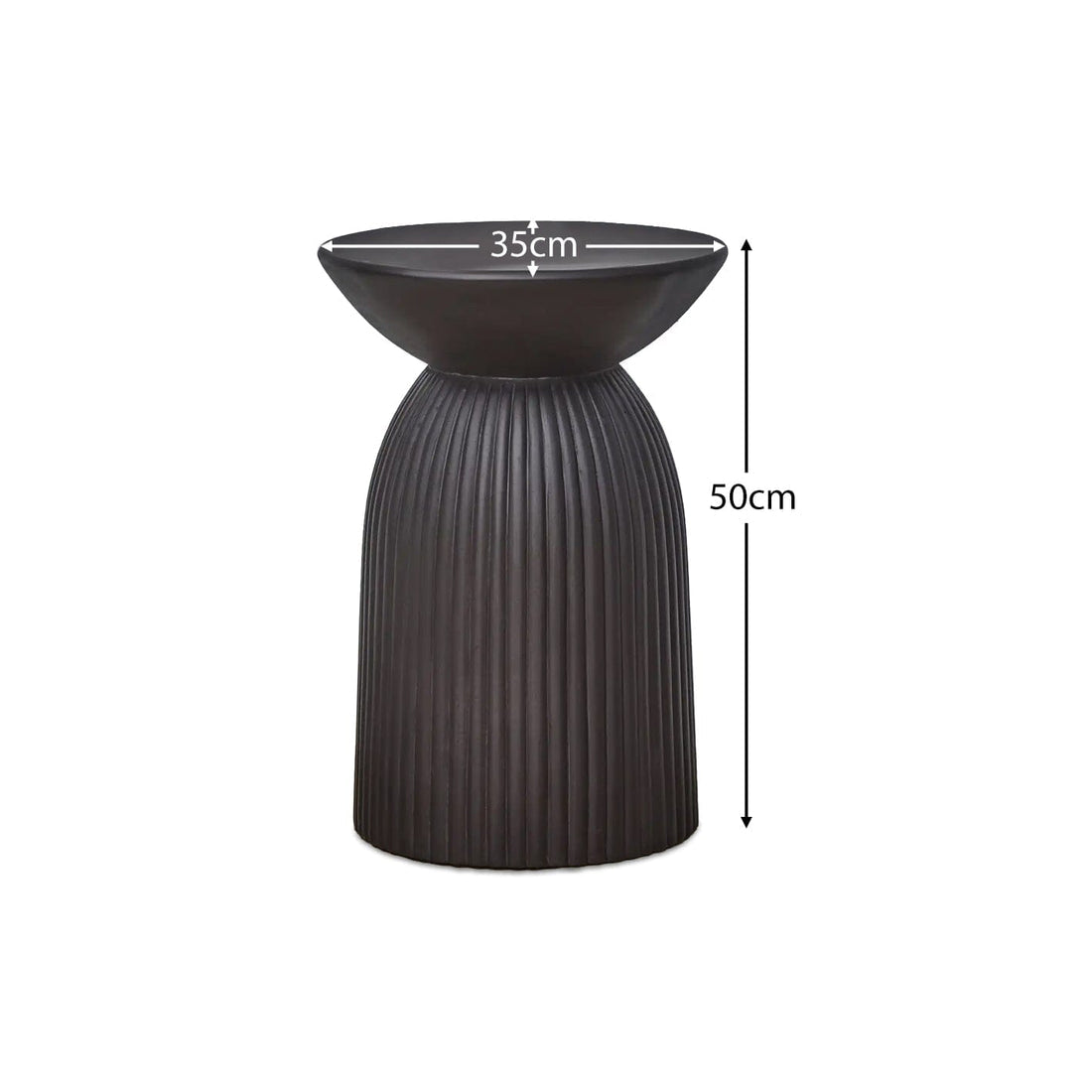 طاولة جانبية ارتفاع 50 سم × قطر 30 سم