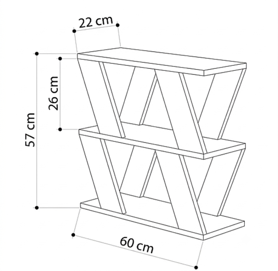 X”2 side table