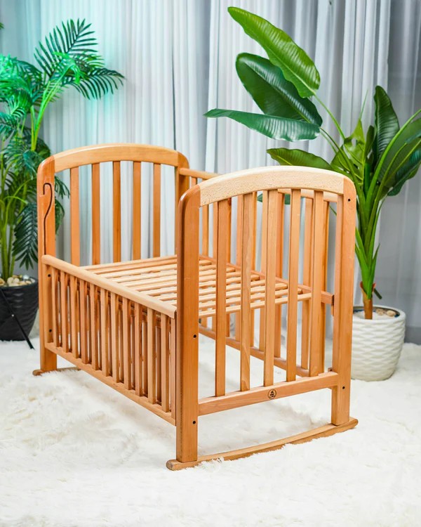 Kids bed Beech wood frame 112 x 60 cm
