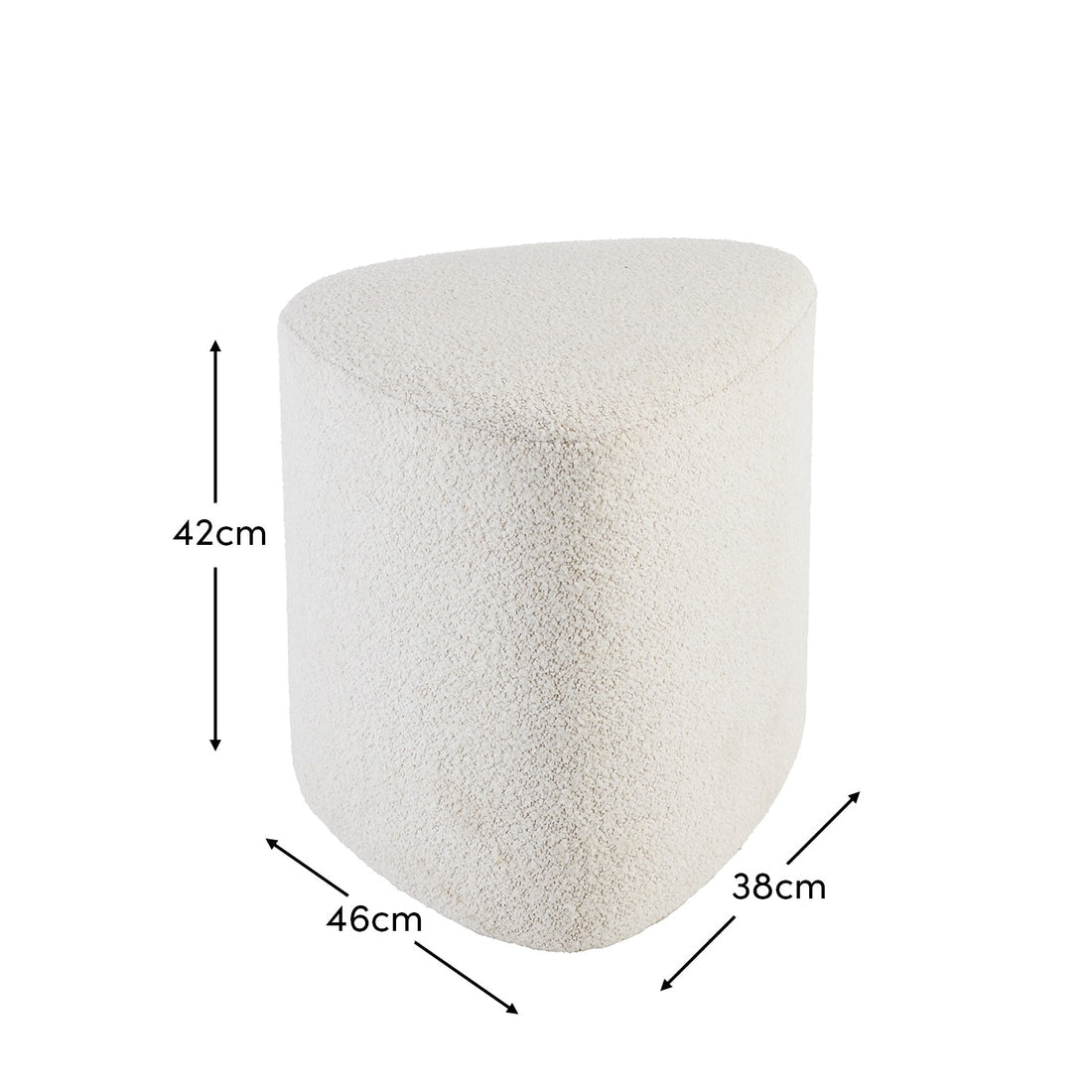 Pouf H42cm W46cm D38cm