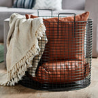 Basket metal 52 cm W x 45 cm H