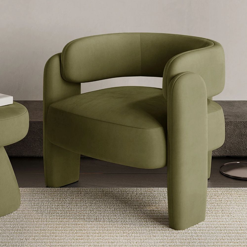 Chair Curved W80 × D73 × H68 cm