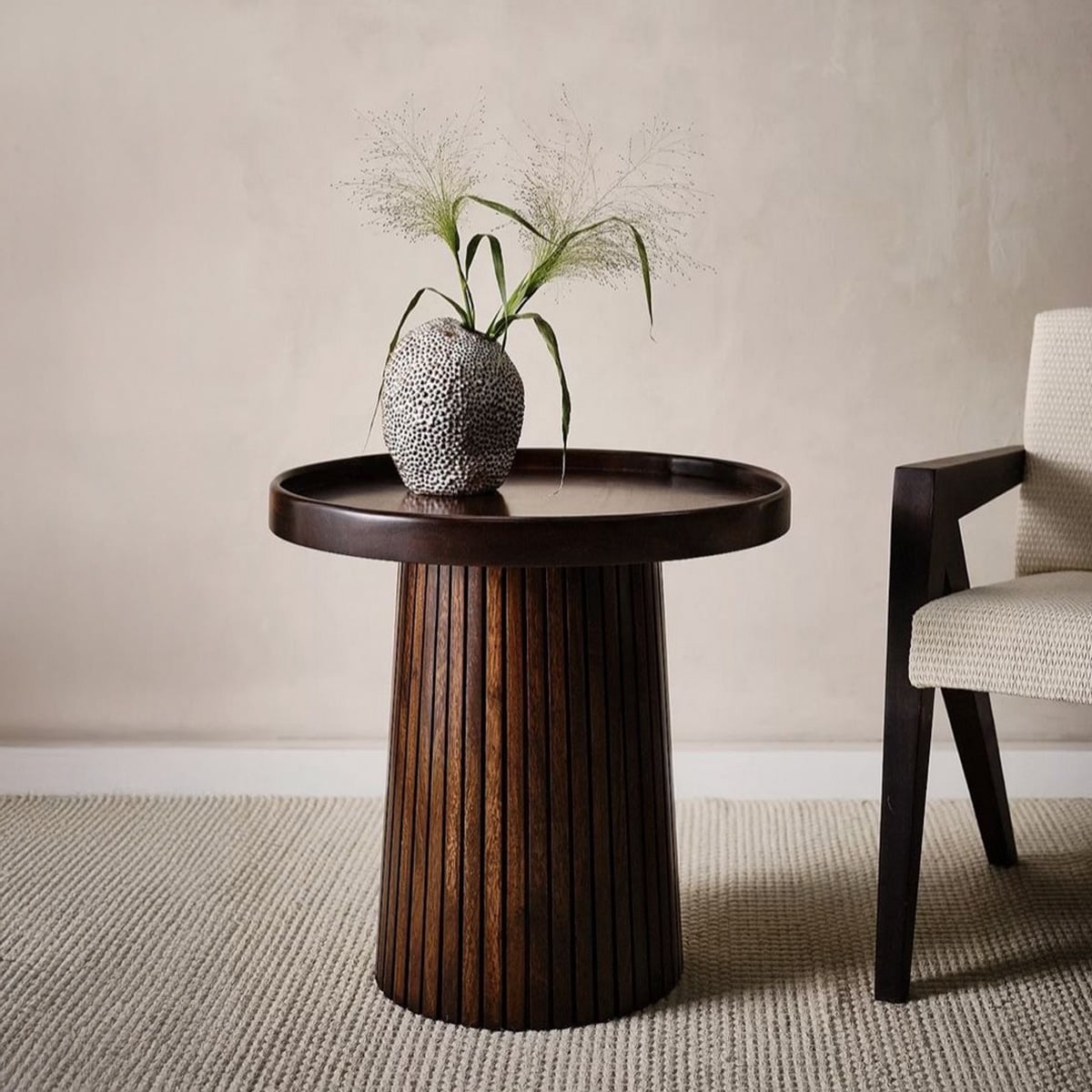 Side Table Mousky Wood H50 cm × W35 cm