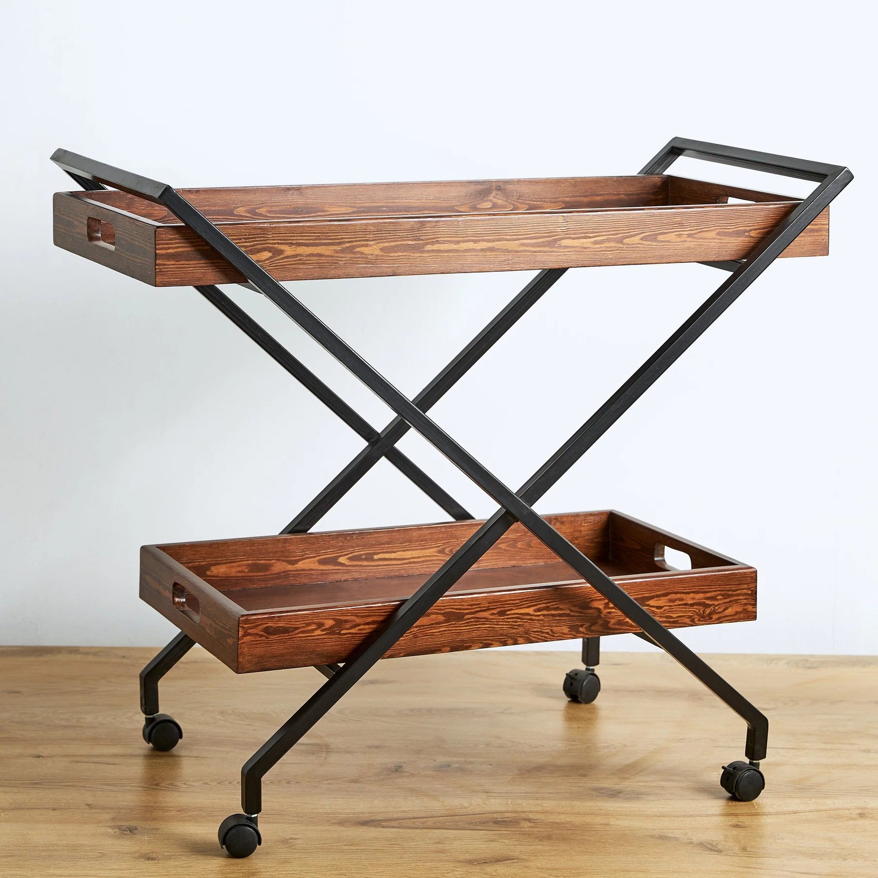 table on wheels 80 cm H x 91 cm W x 50 cm D